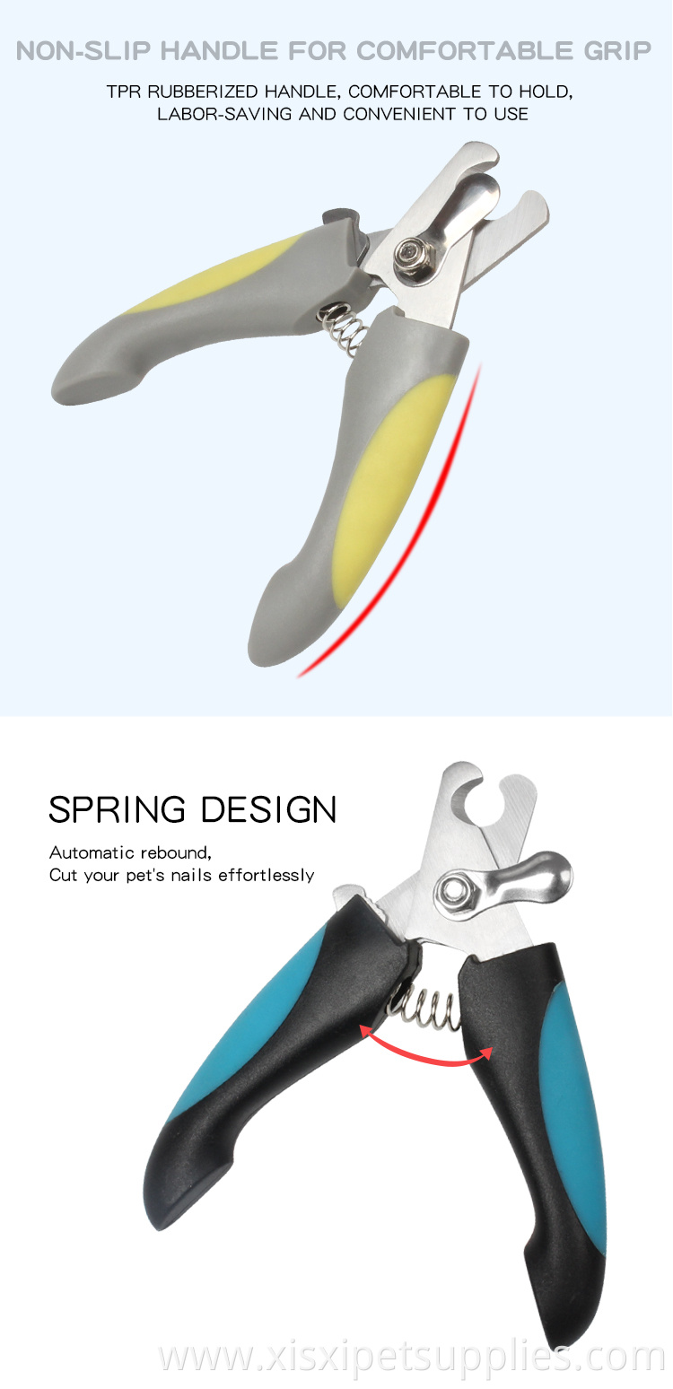 Factory Wholesale Multicolor Quality Cat Nail Cutter Pet Dog Nail Clipper With Safety Guard